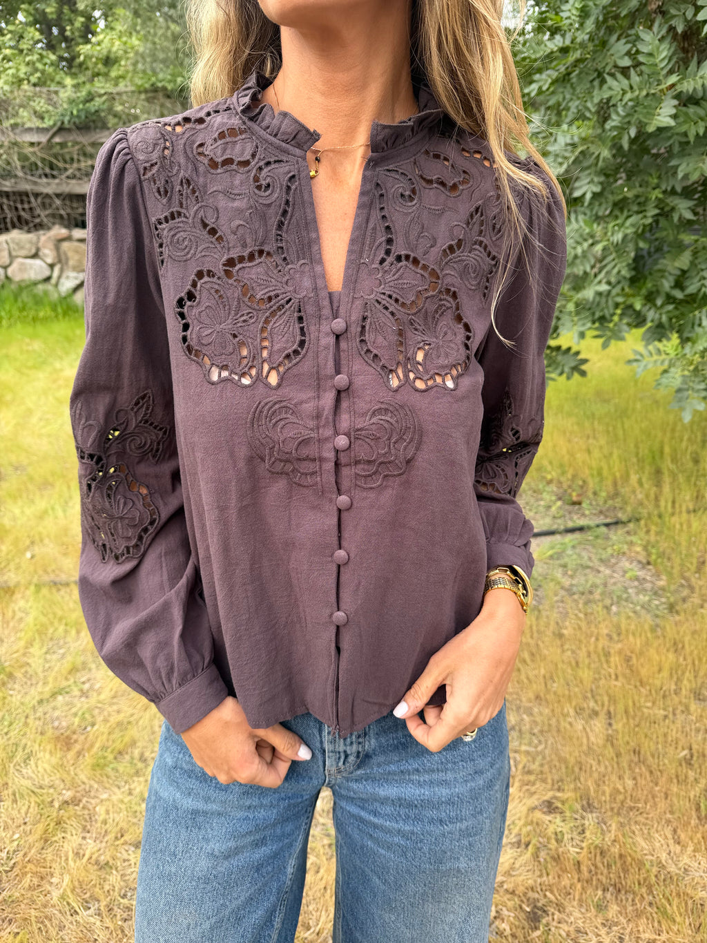 Blusa crespusculo cafe