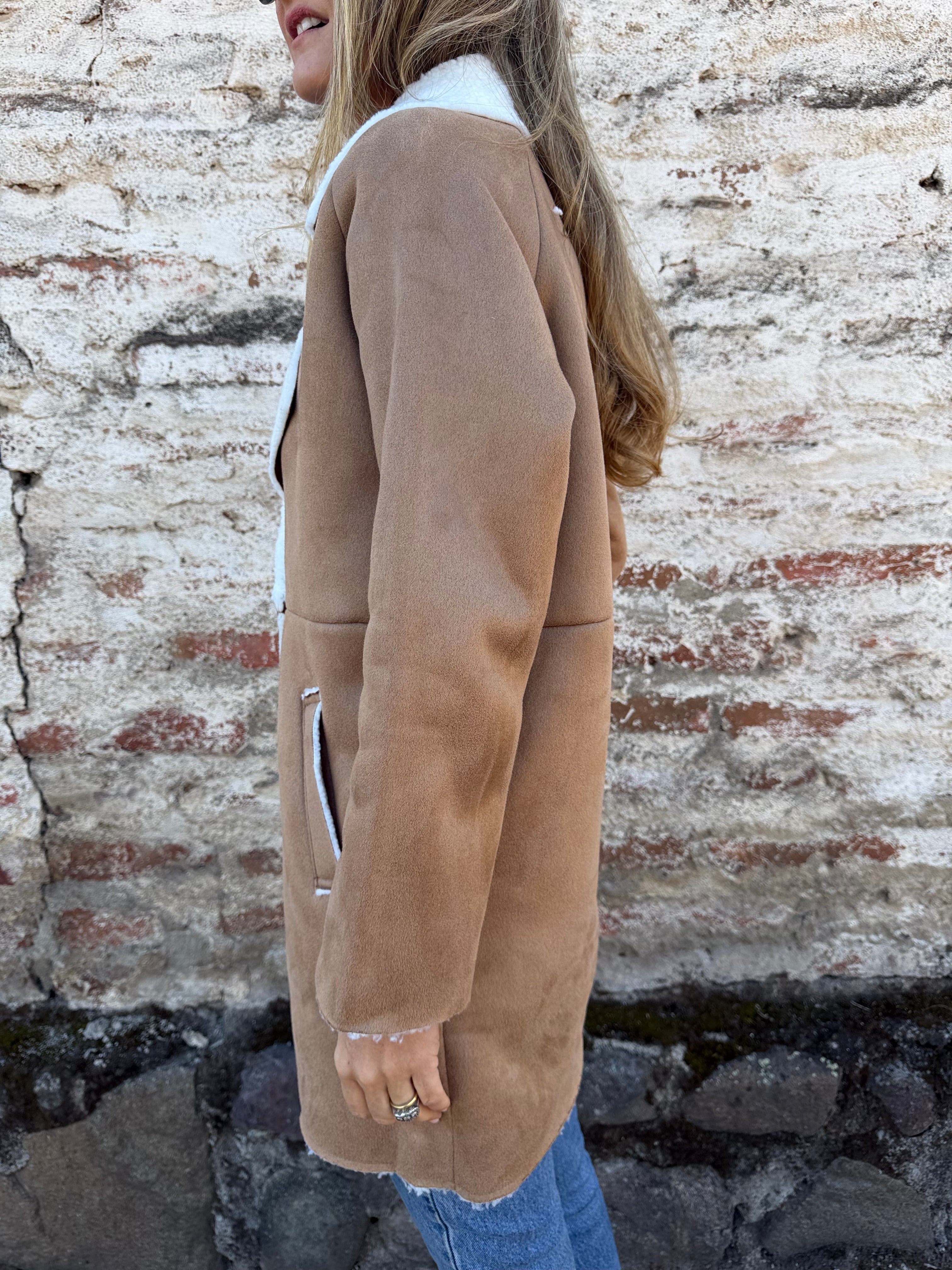 Gamulán suede chiporro camel