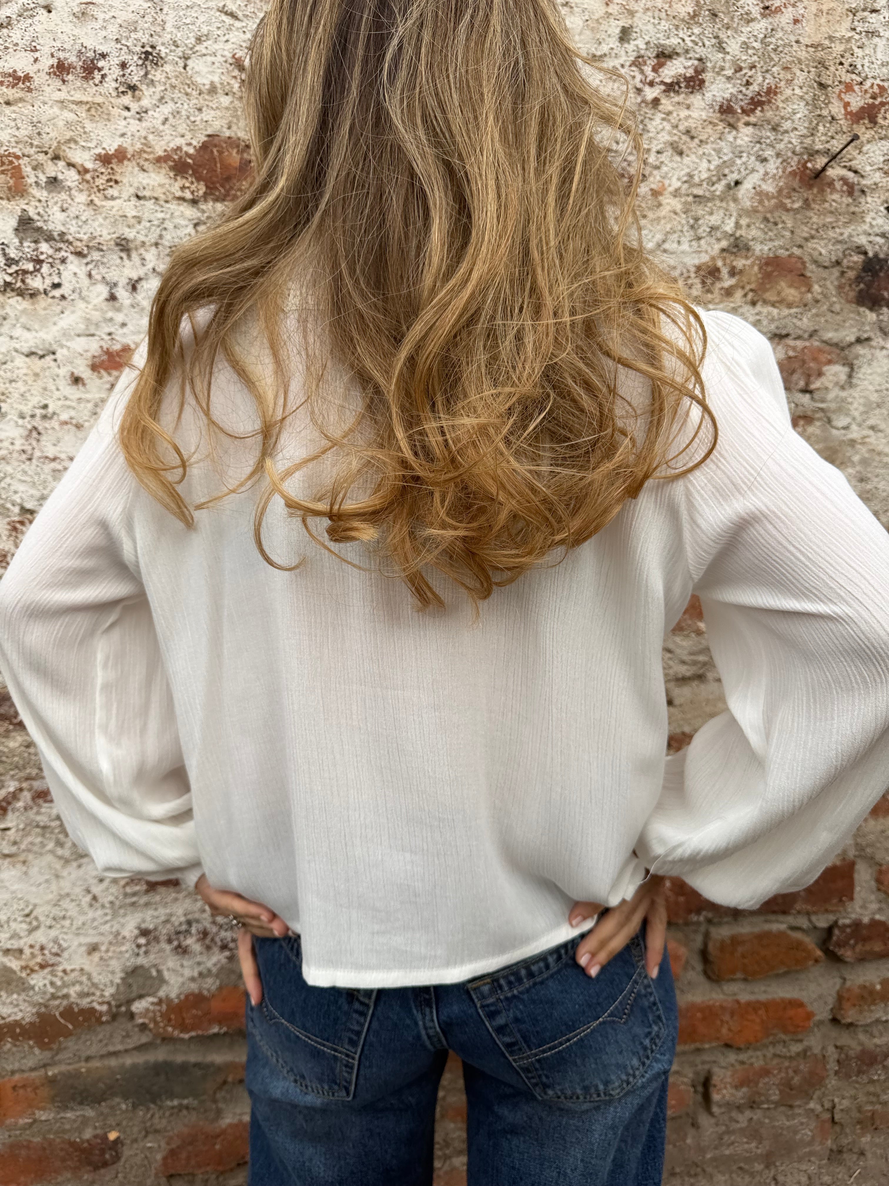 Blusa preciosa blanca
