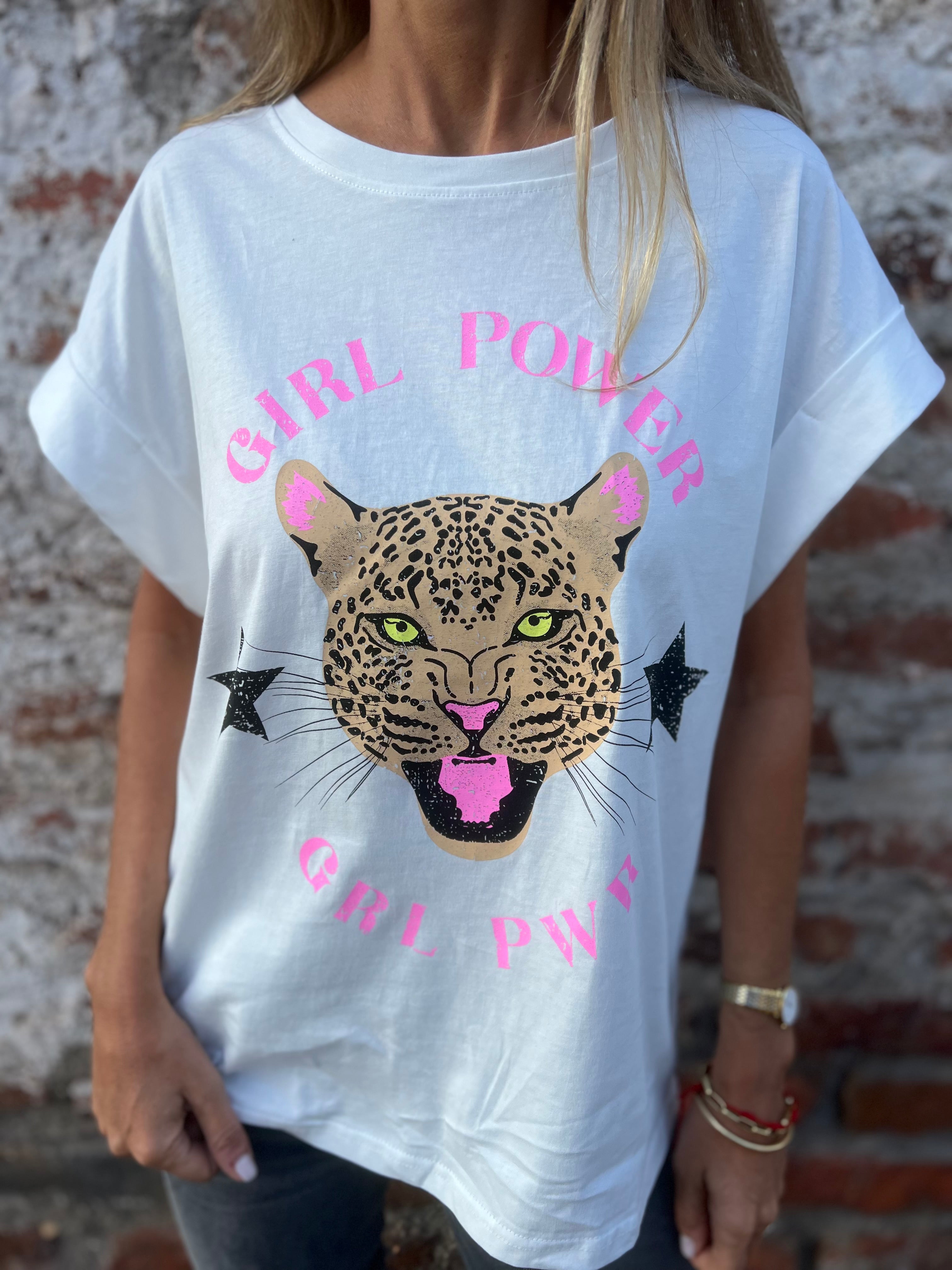 Polera tigre blanca