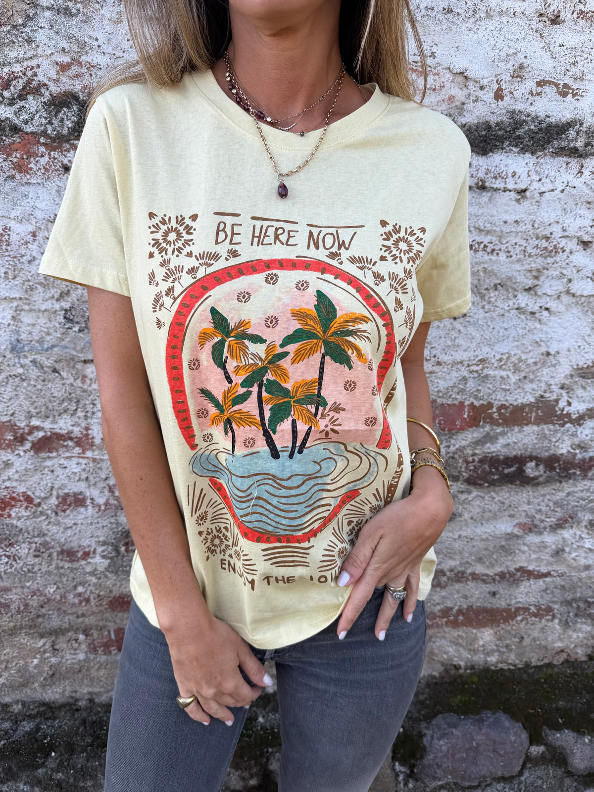 Polera farm amarilla