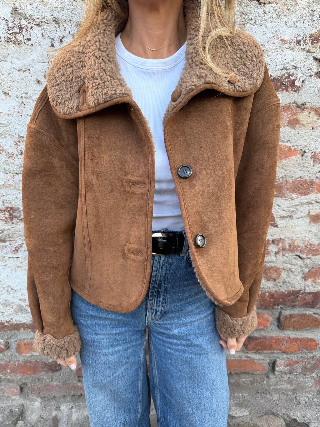 New chaqueta reversible chiporro camel