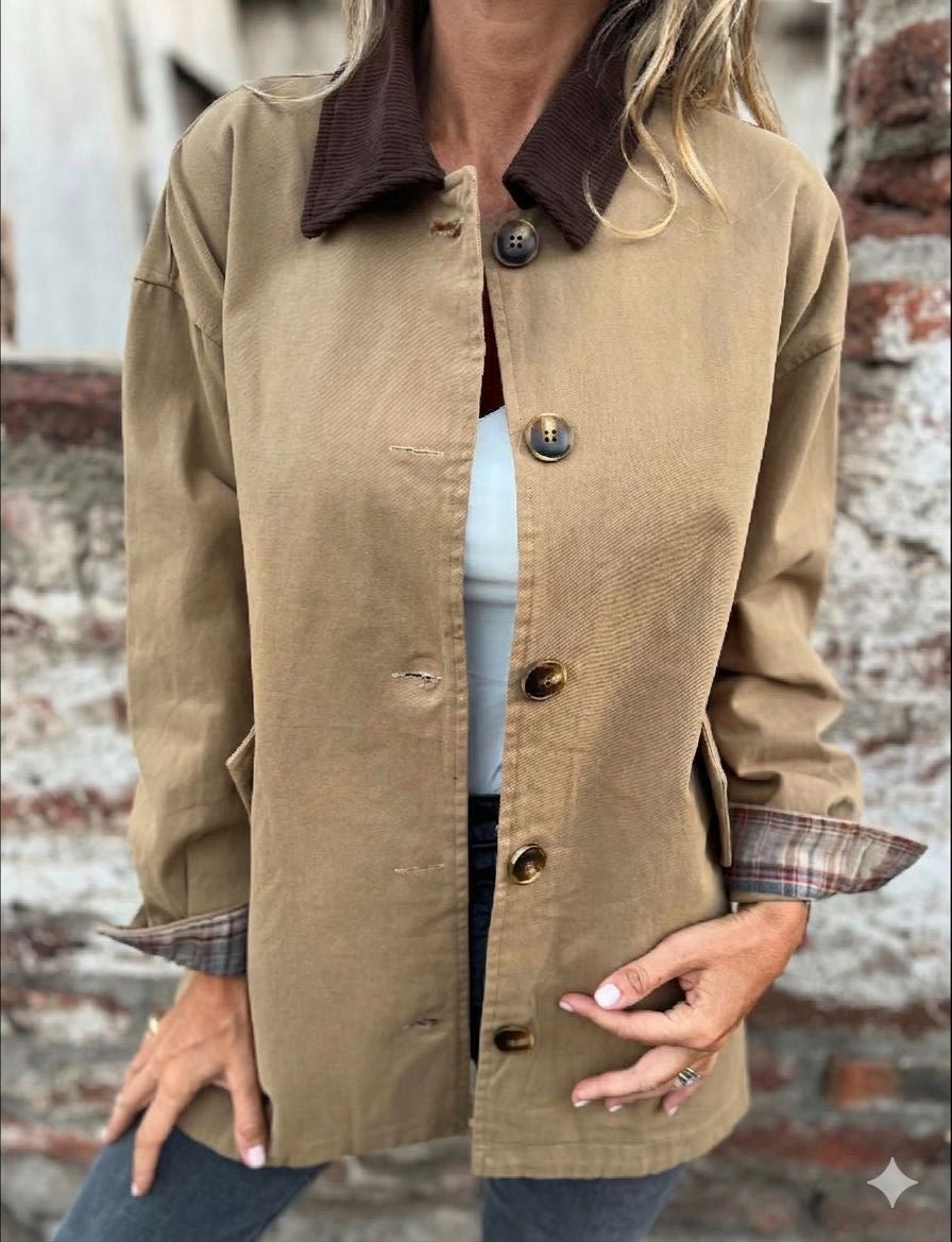 Abrigo gabardina inglés beige