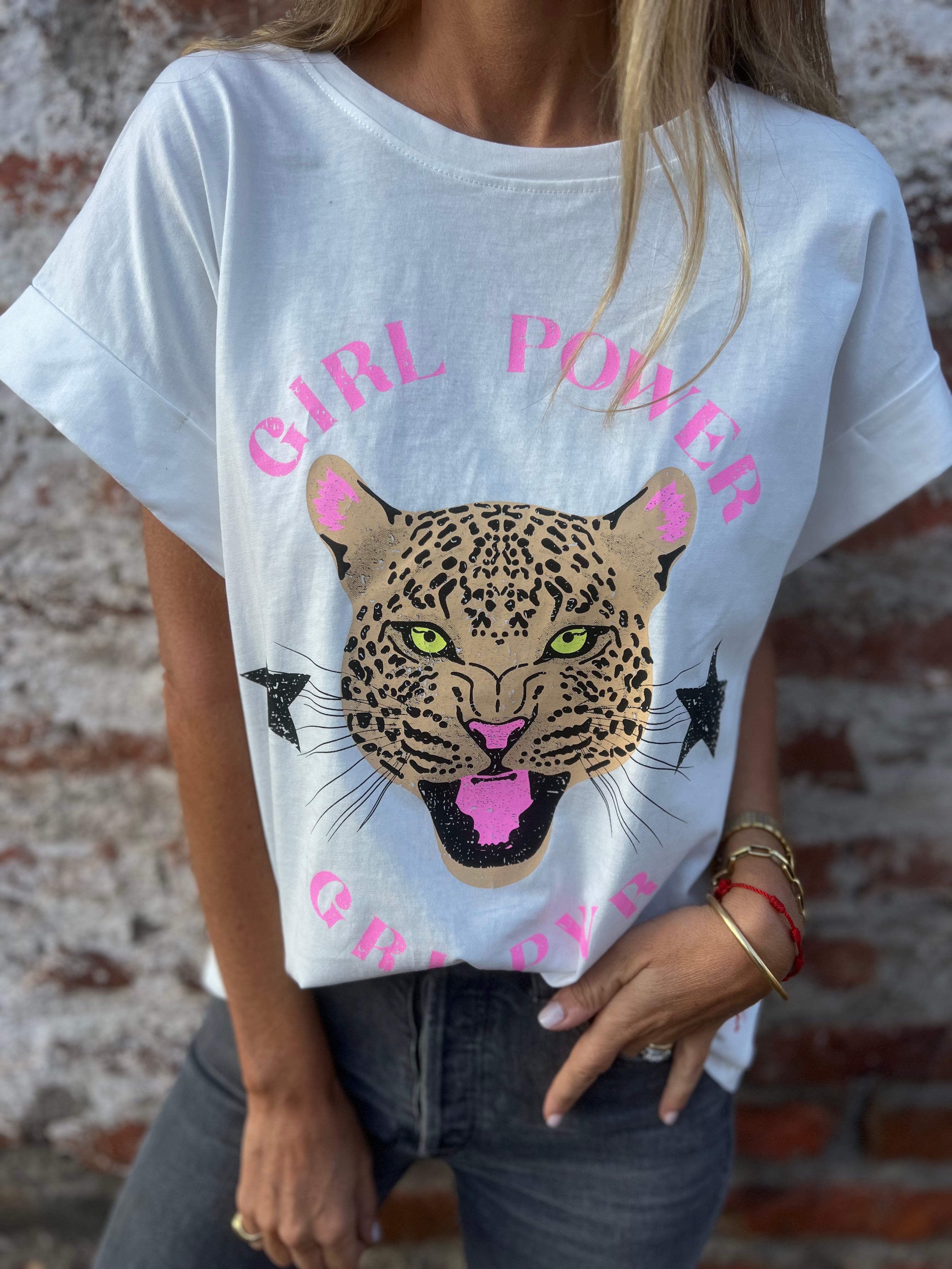 Polera tigre blanca