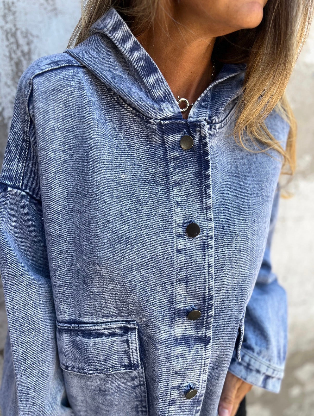 Chaqueta bluejean rain azul