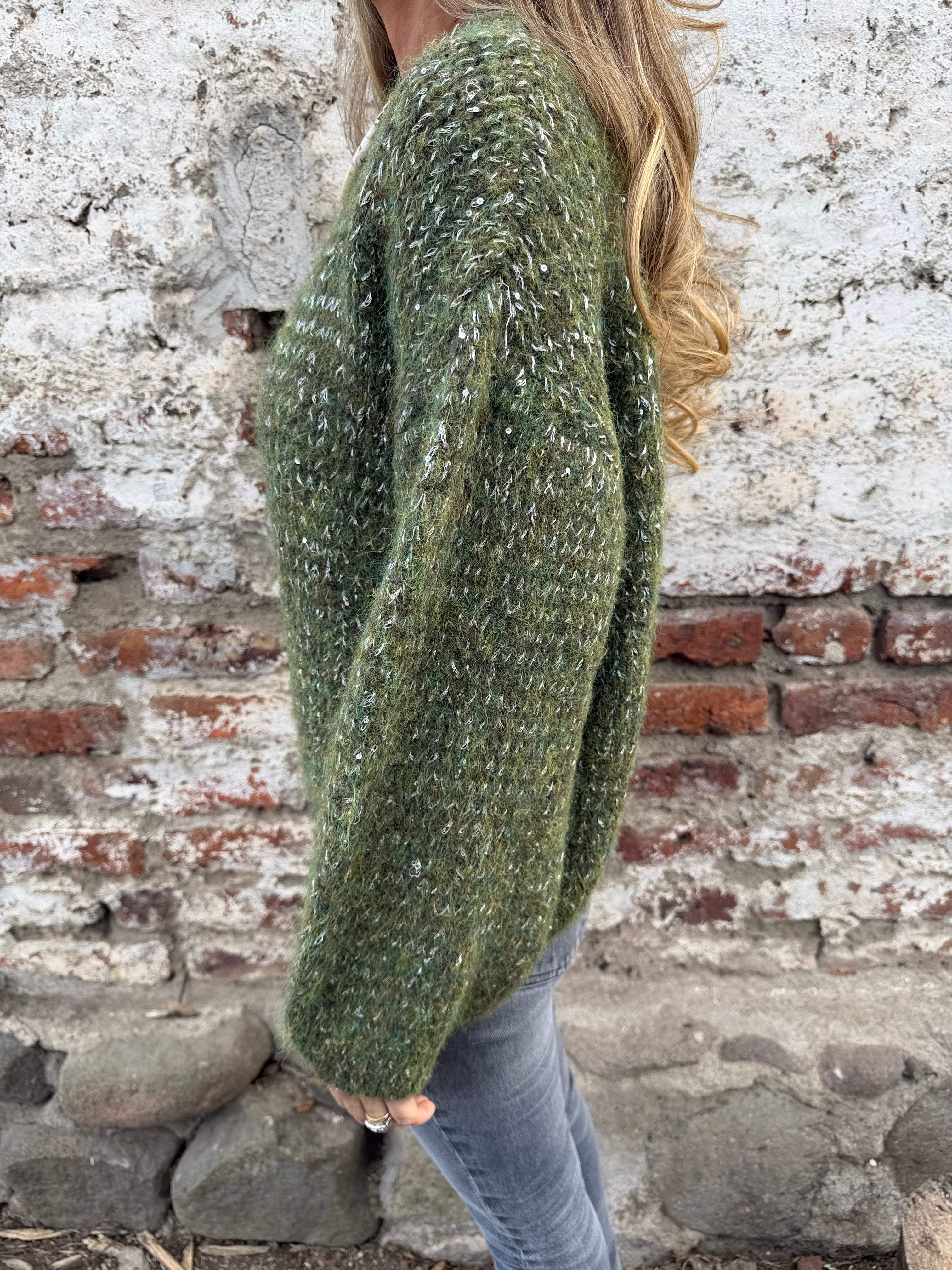 Chaleco jaspeado verde