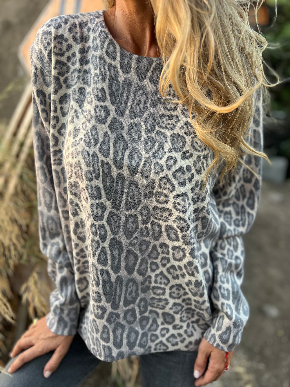 Chaleco chita print gris