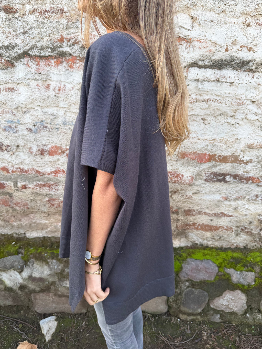 Chaleco tapado gris