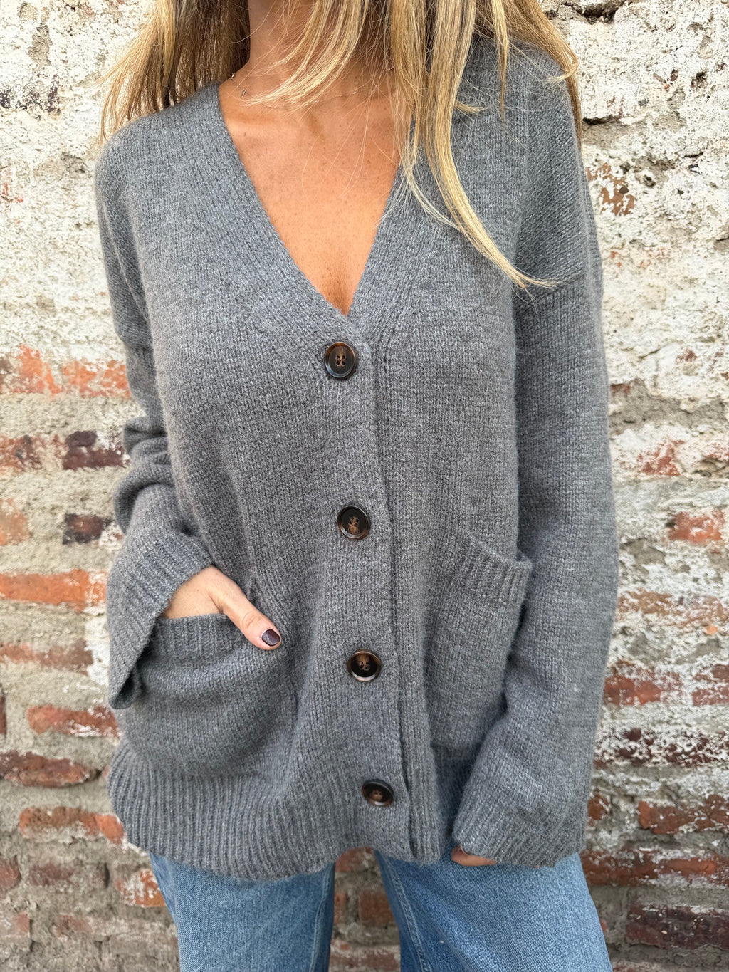 Maxxi chaleco alerce gris