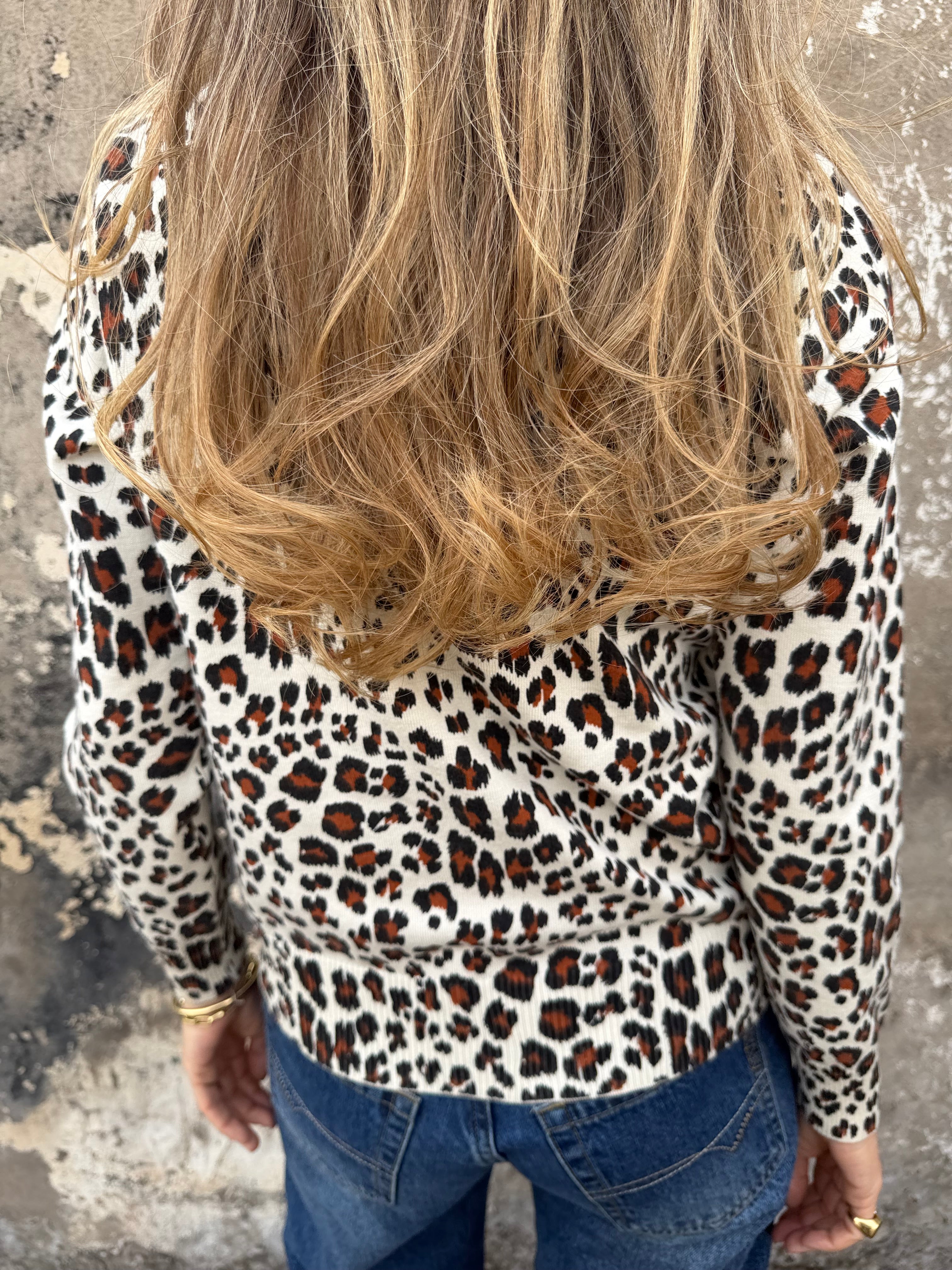 Chalequito print beige claro