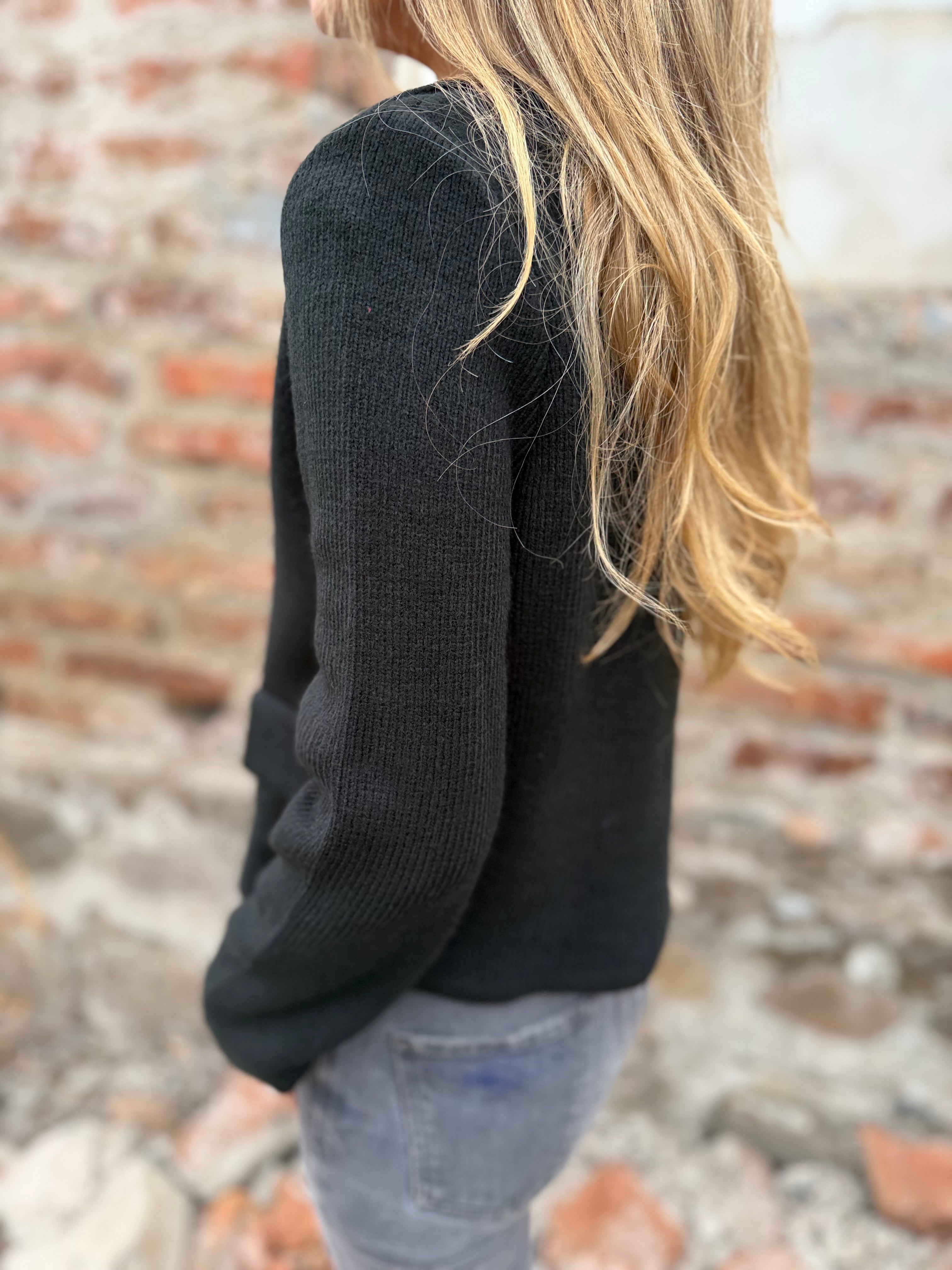 Chaleco tipo chaquetita negro