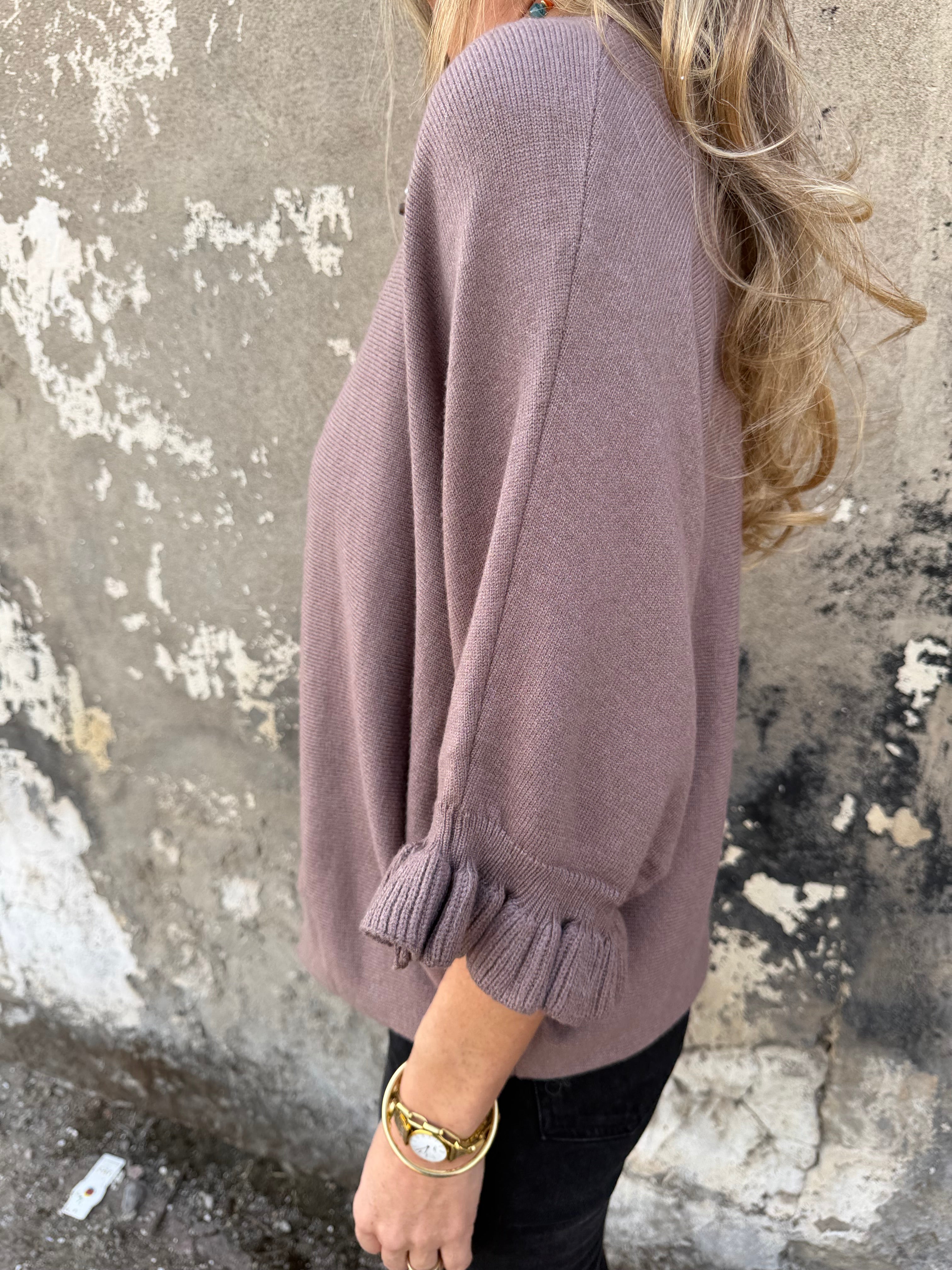 Chaleco polera vuelitos taupe