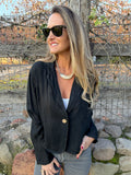 Blazer 100% lino negro