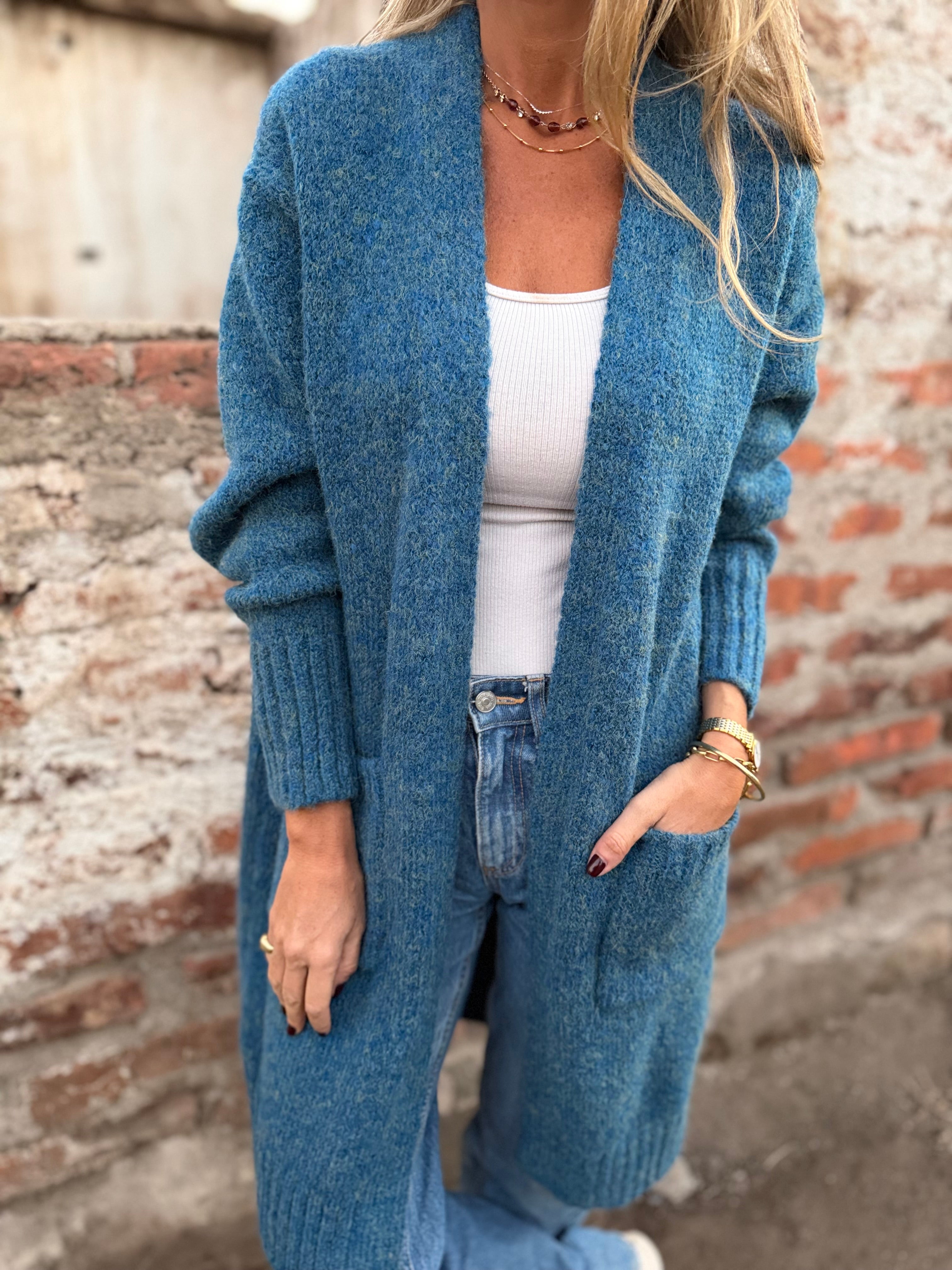 Chaleco alerce turquesa