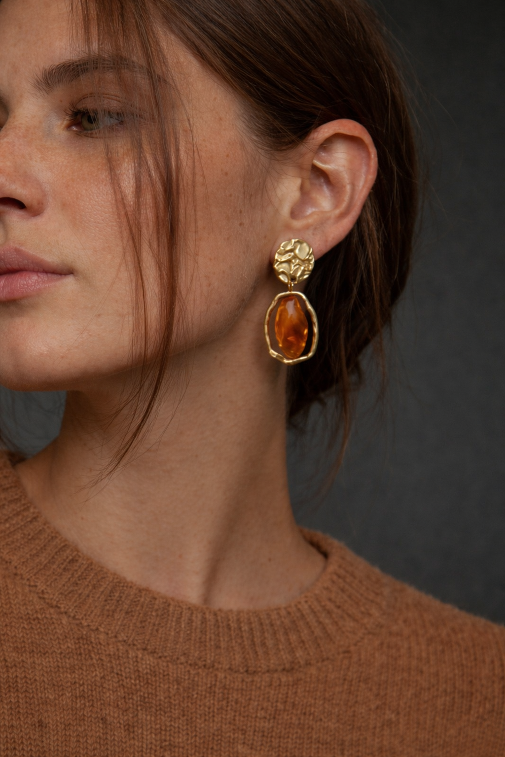 Aros Ámbar Gold