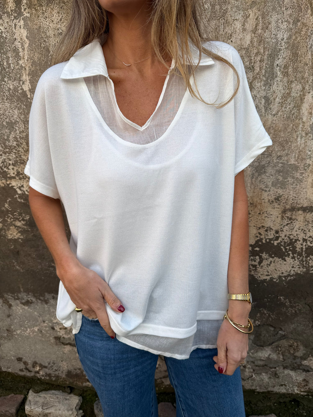 Blusa/ polera blanca