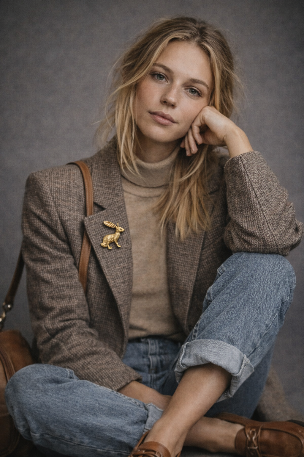 Broche Conejo Gold