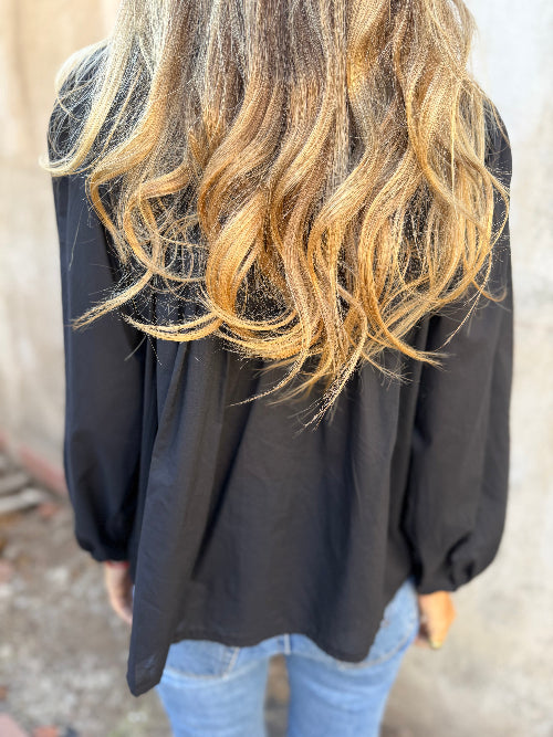 Blusa cedrón negra