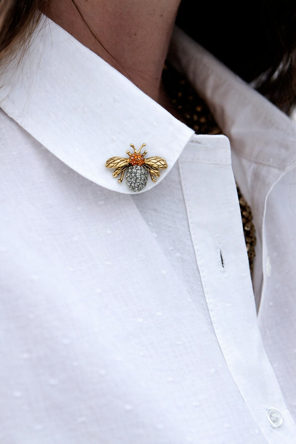 Broche Abeja Café