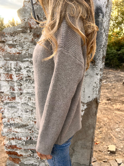 Cuello alto simply taupe