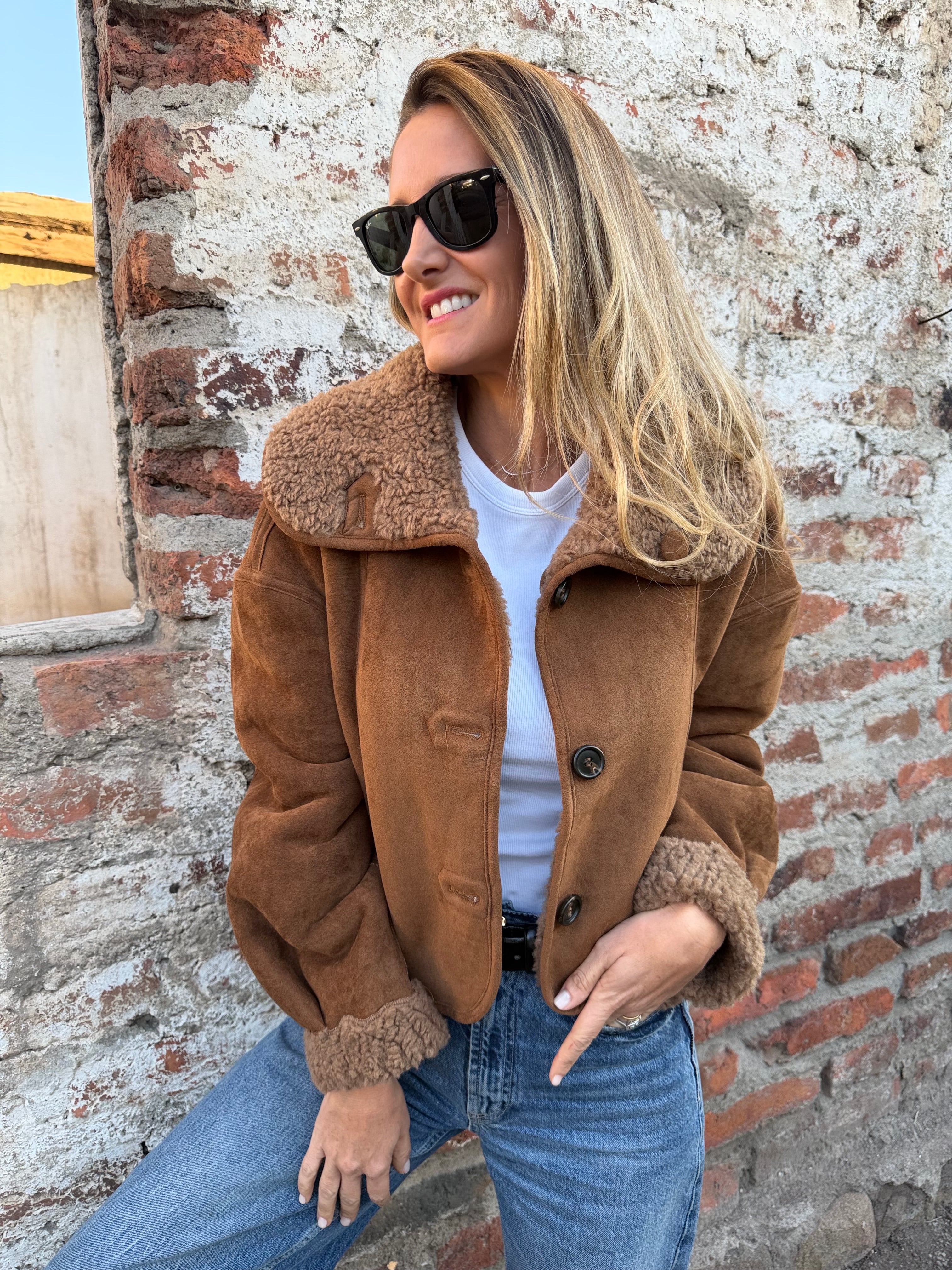 New chaqueta reversible chiporro camel