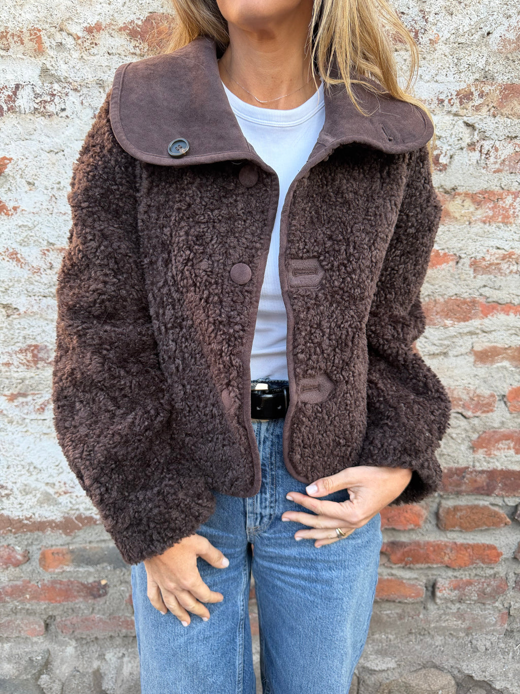 New chaqueta reversible chiporro chocolate