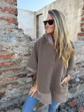 Poncho patagón taupe