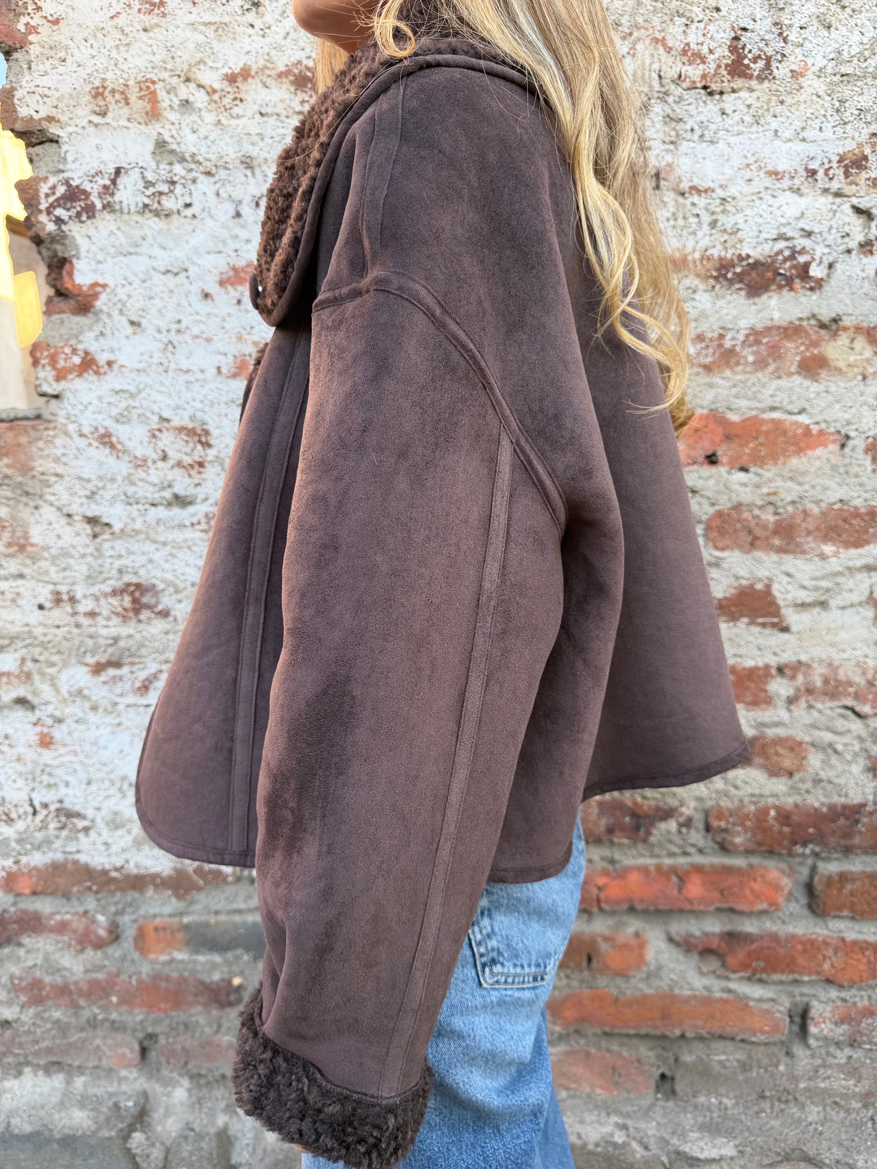 New chaqueta reversible chiporro chocolate