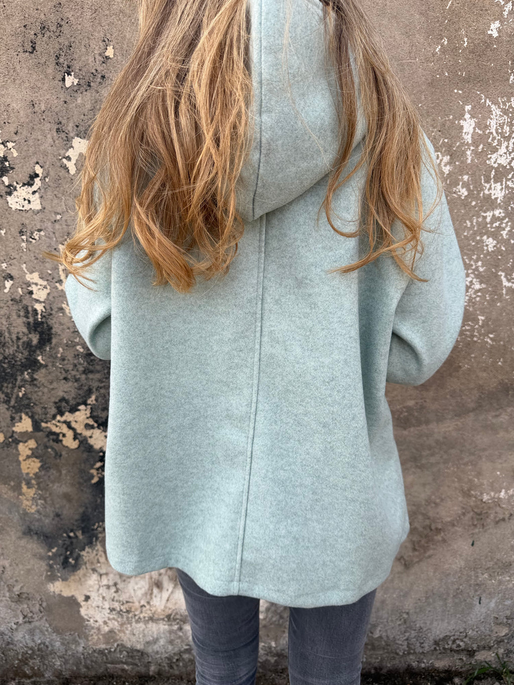 Abrigo tipo chaqueta  paño clásico menta