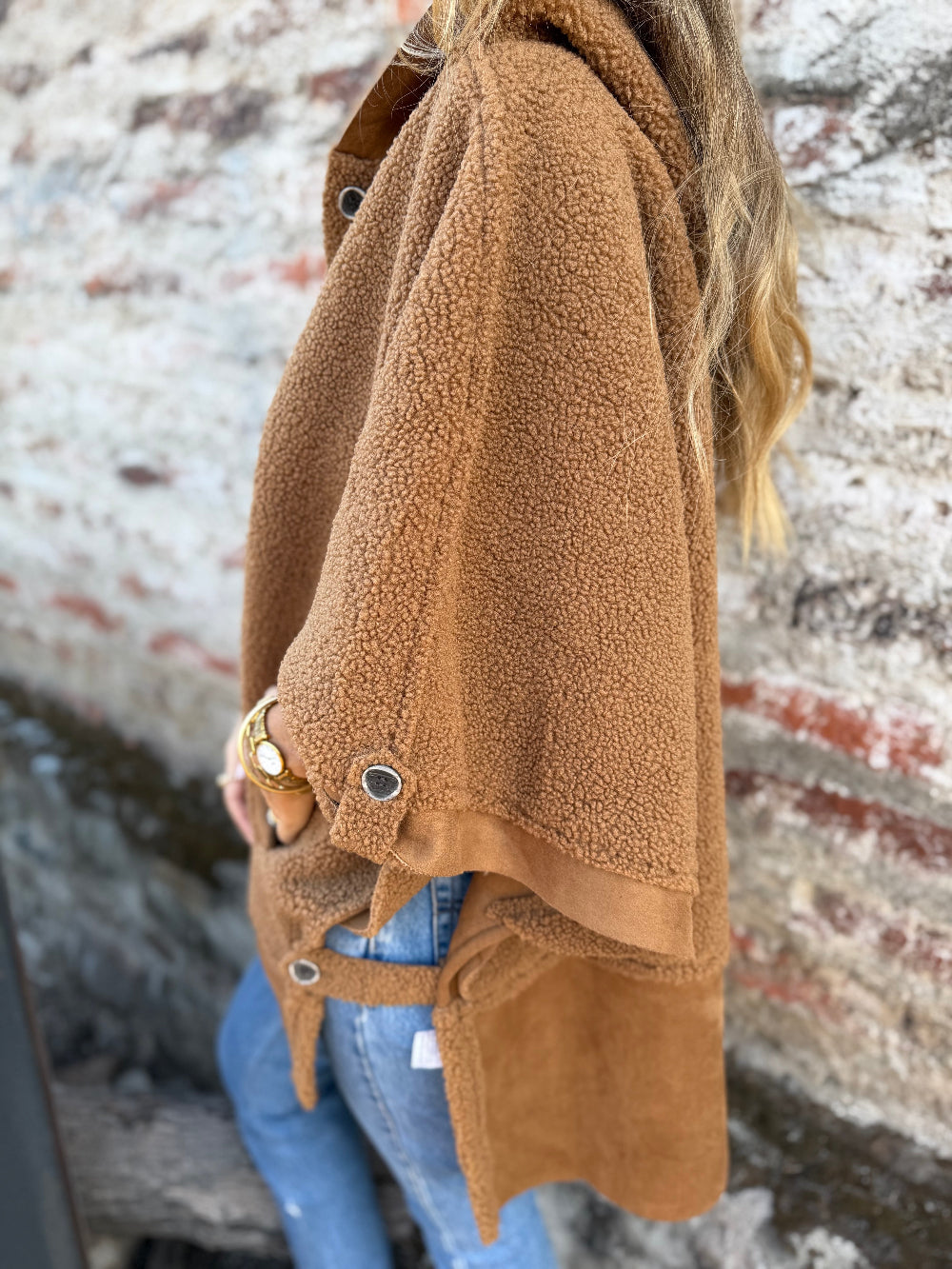 Poncho patagón camel