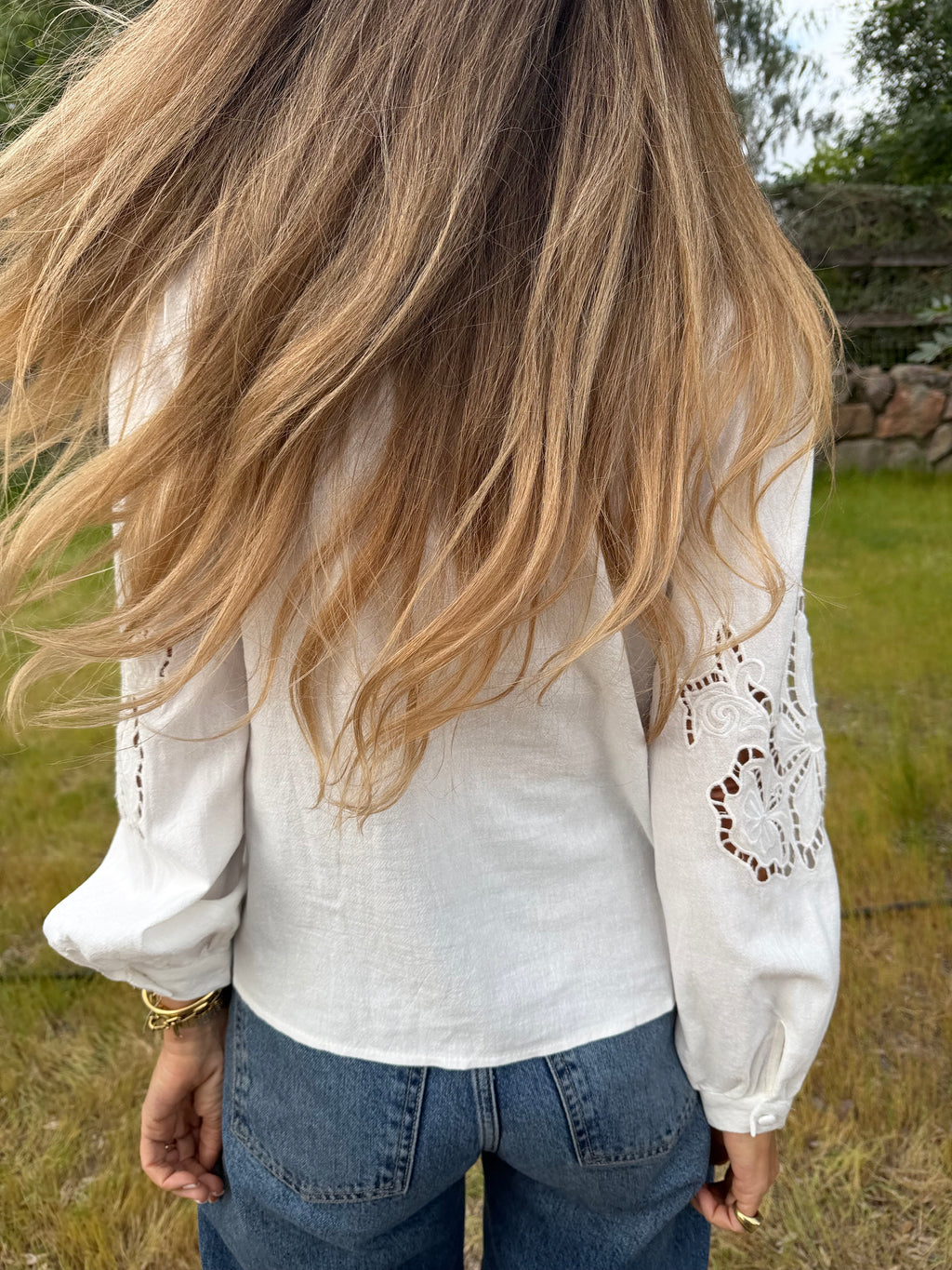 Blusa crespusculo blanca