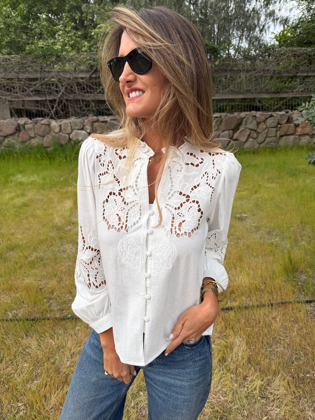 Blusa crespusculo blanca