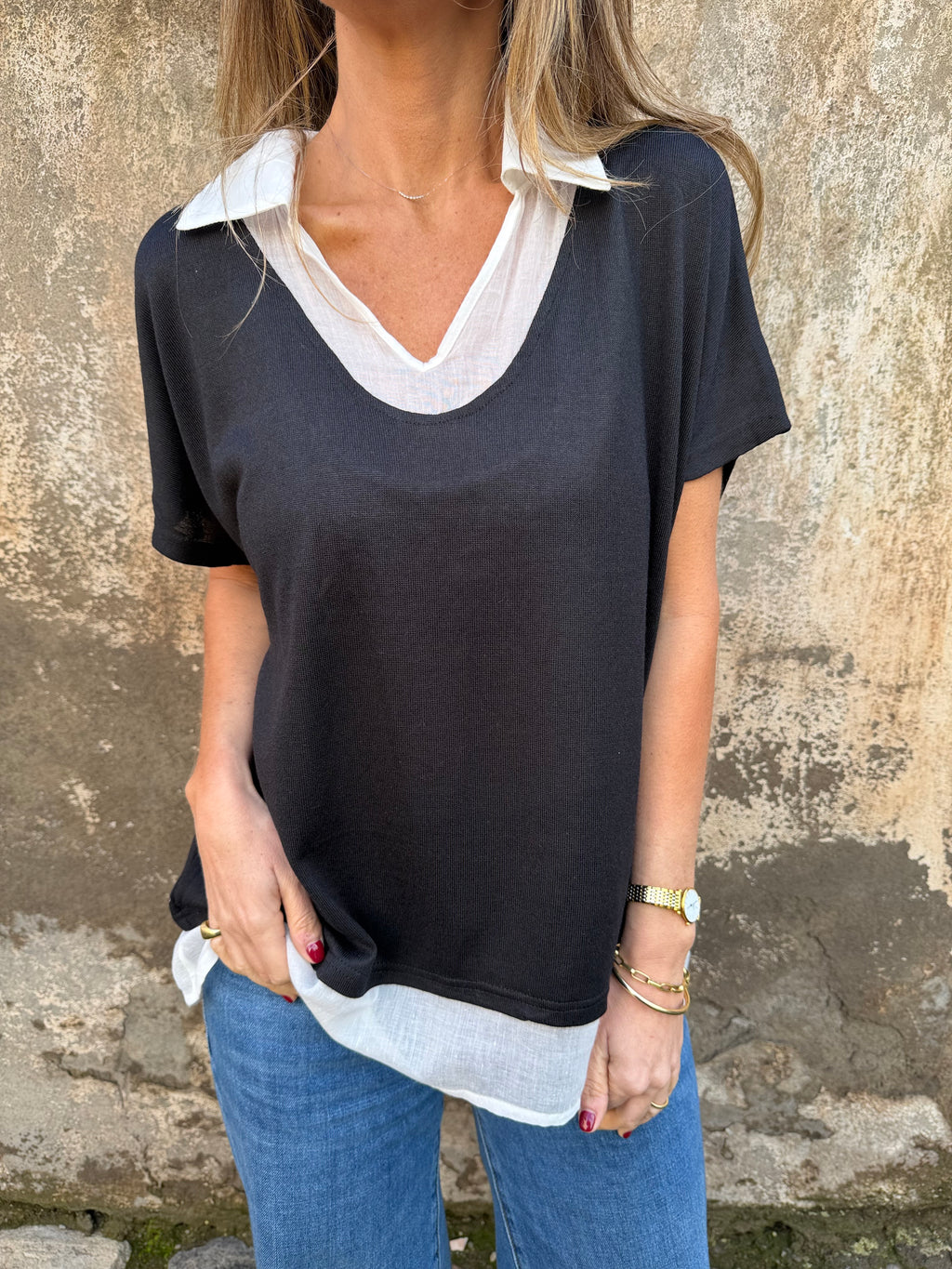 Blusa/ polera negra