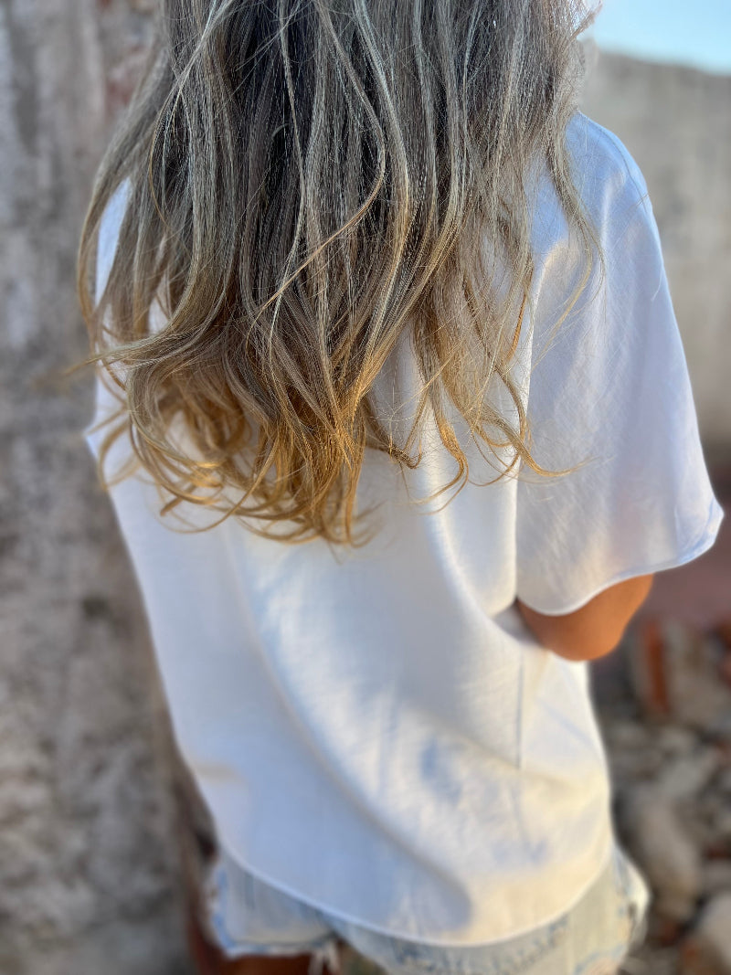 Blusa elisa básica blanca
