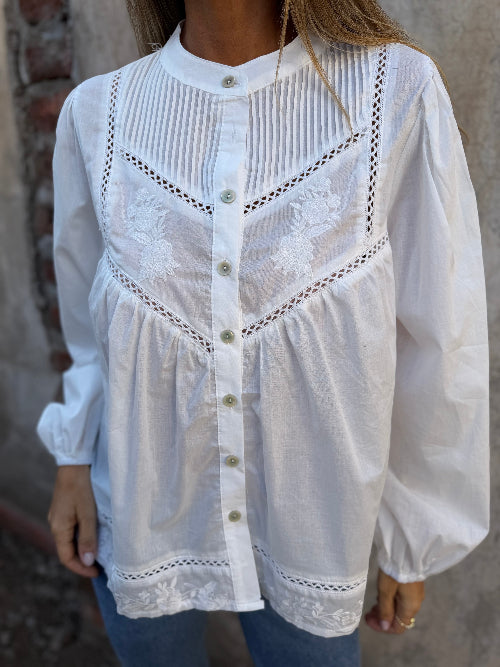 Blusa cedrón blanca