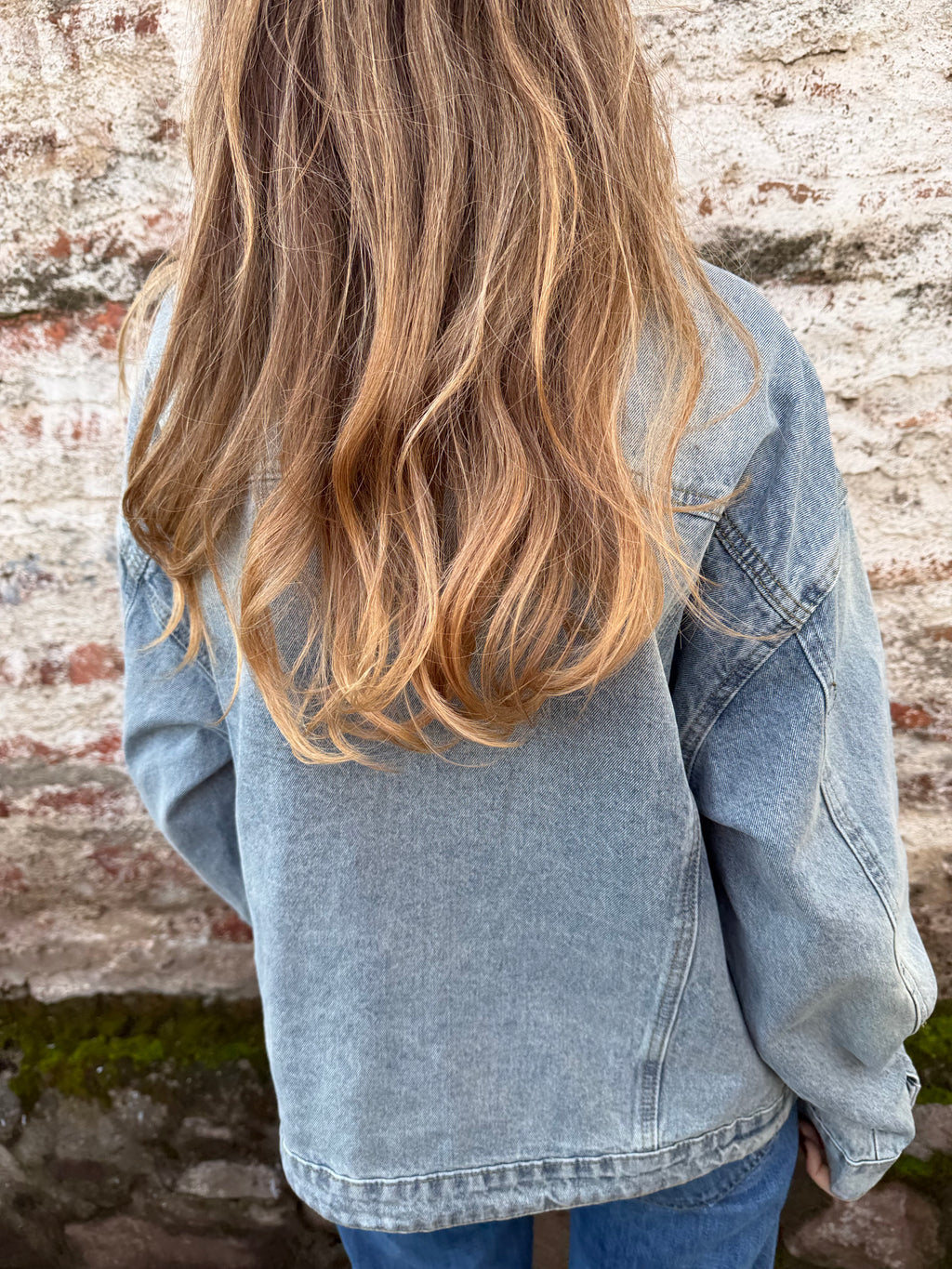 Chaqueta bluejean funnel celeste claro