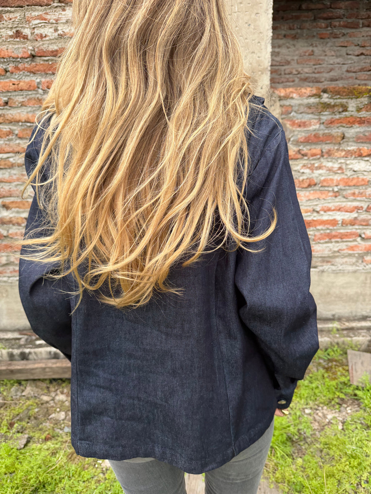 Blusa bluejean vuelos azul oscuro
