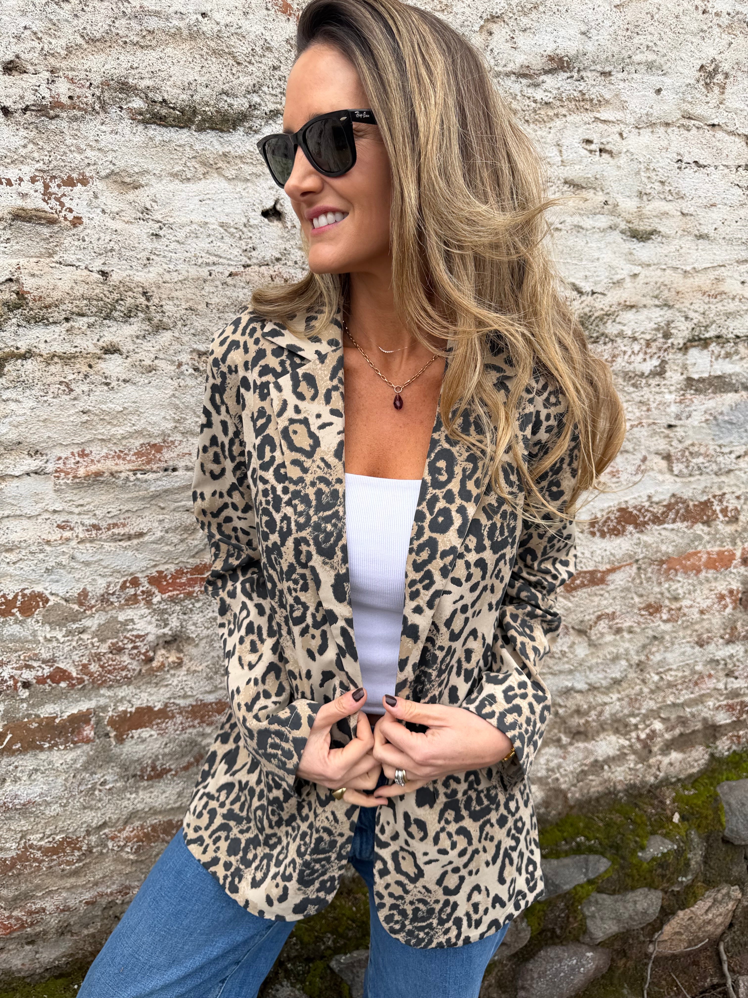 Blazer animal print