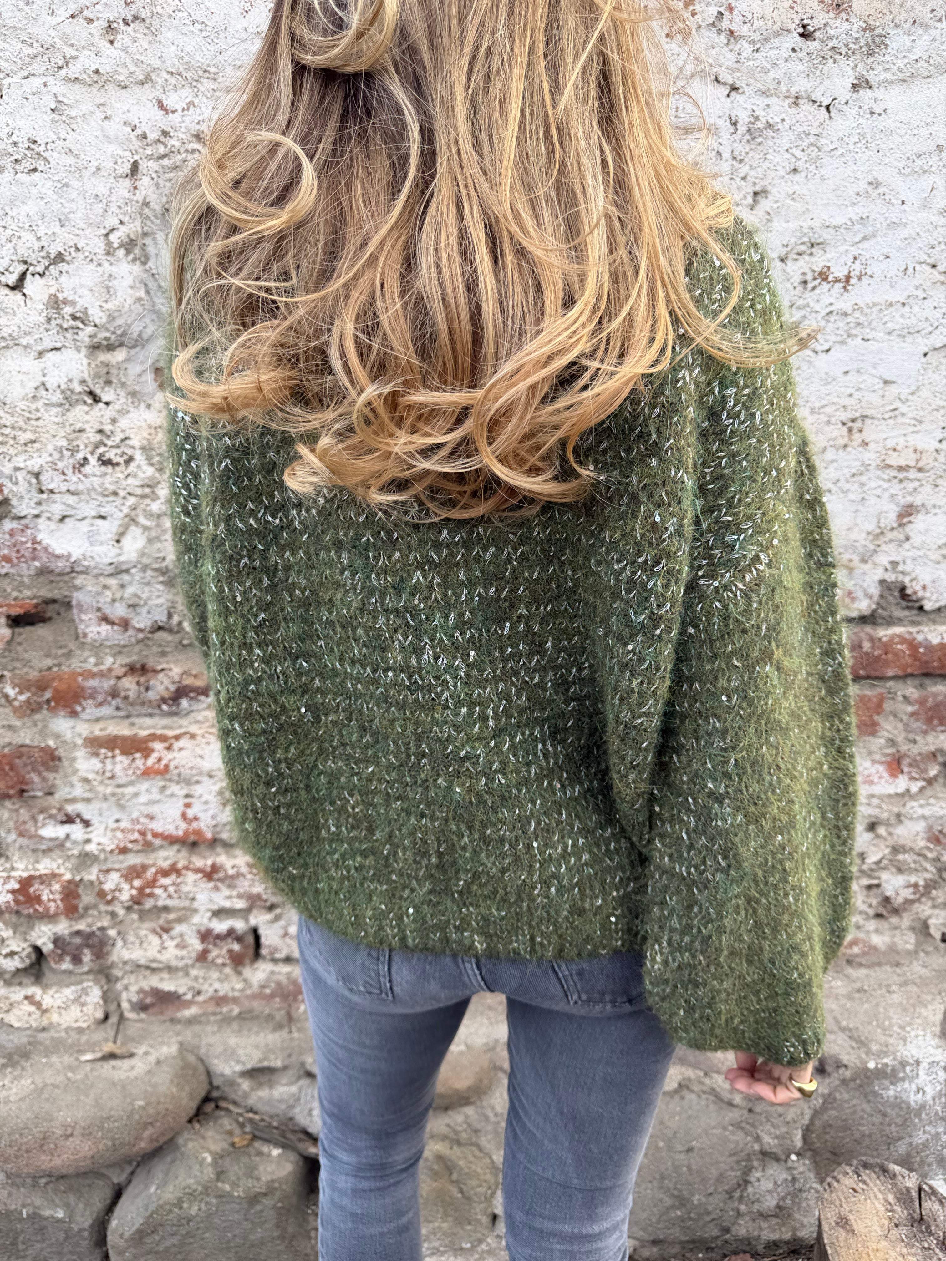 Chaleco jaspeado verde