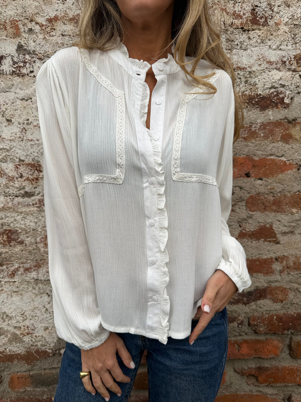 Blusa preciosa blanca
