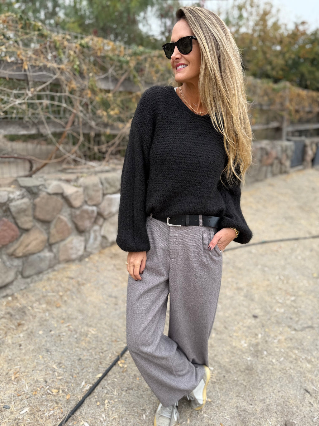 New Pantalón sastre taupé