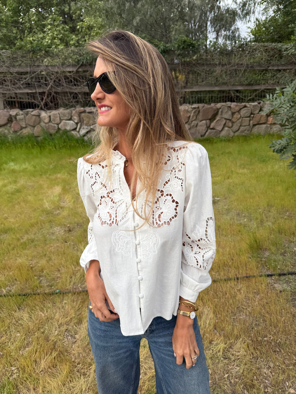 Blusa crespusculo blanca