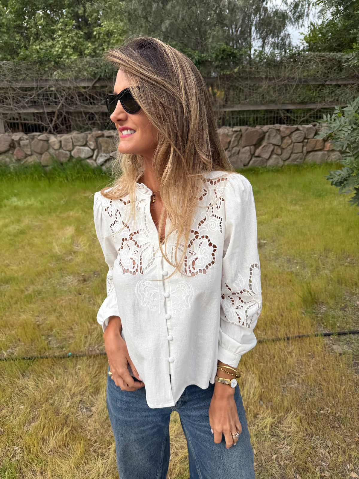Blusa crespusculo blanca