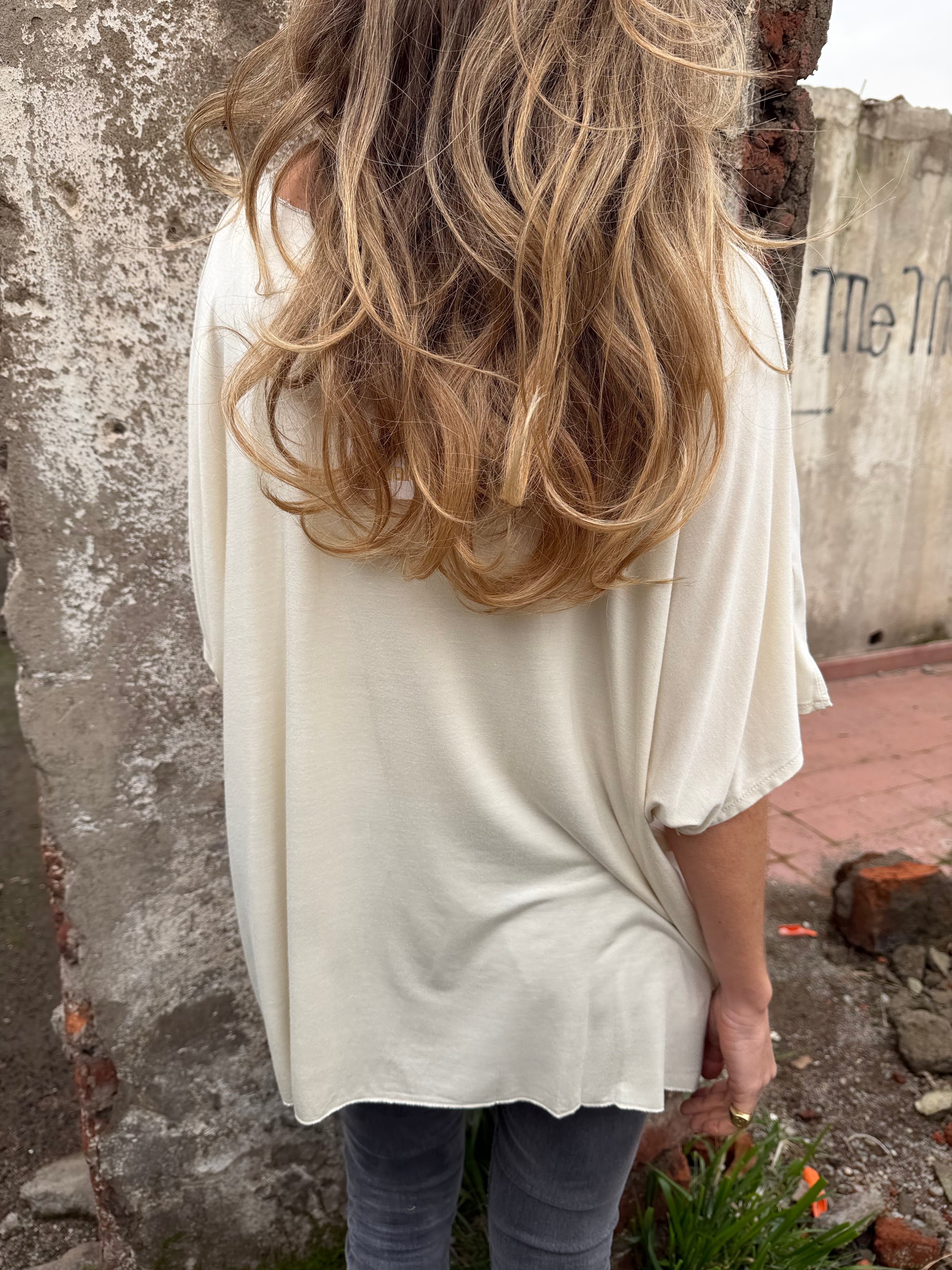 Polera seda/algodón