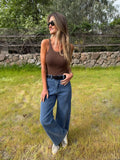 Pantalón recto perfecto azul
