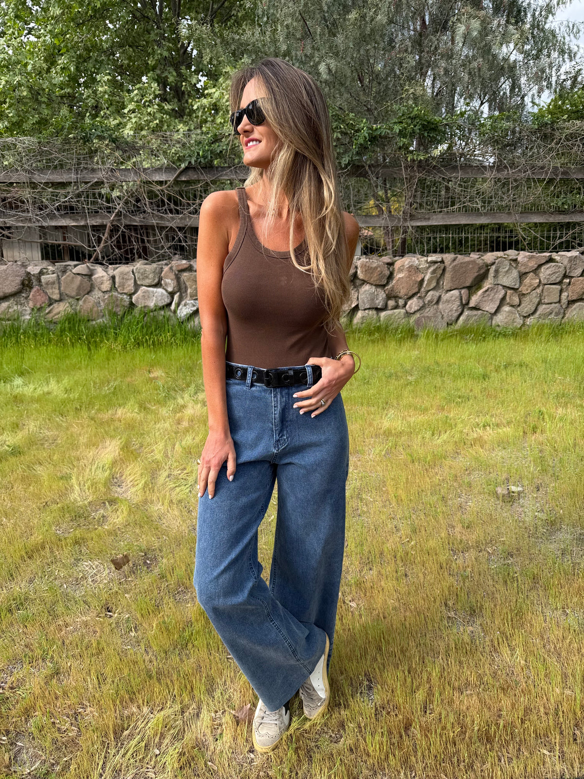 Pantalón recto perfecto azul