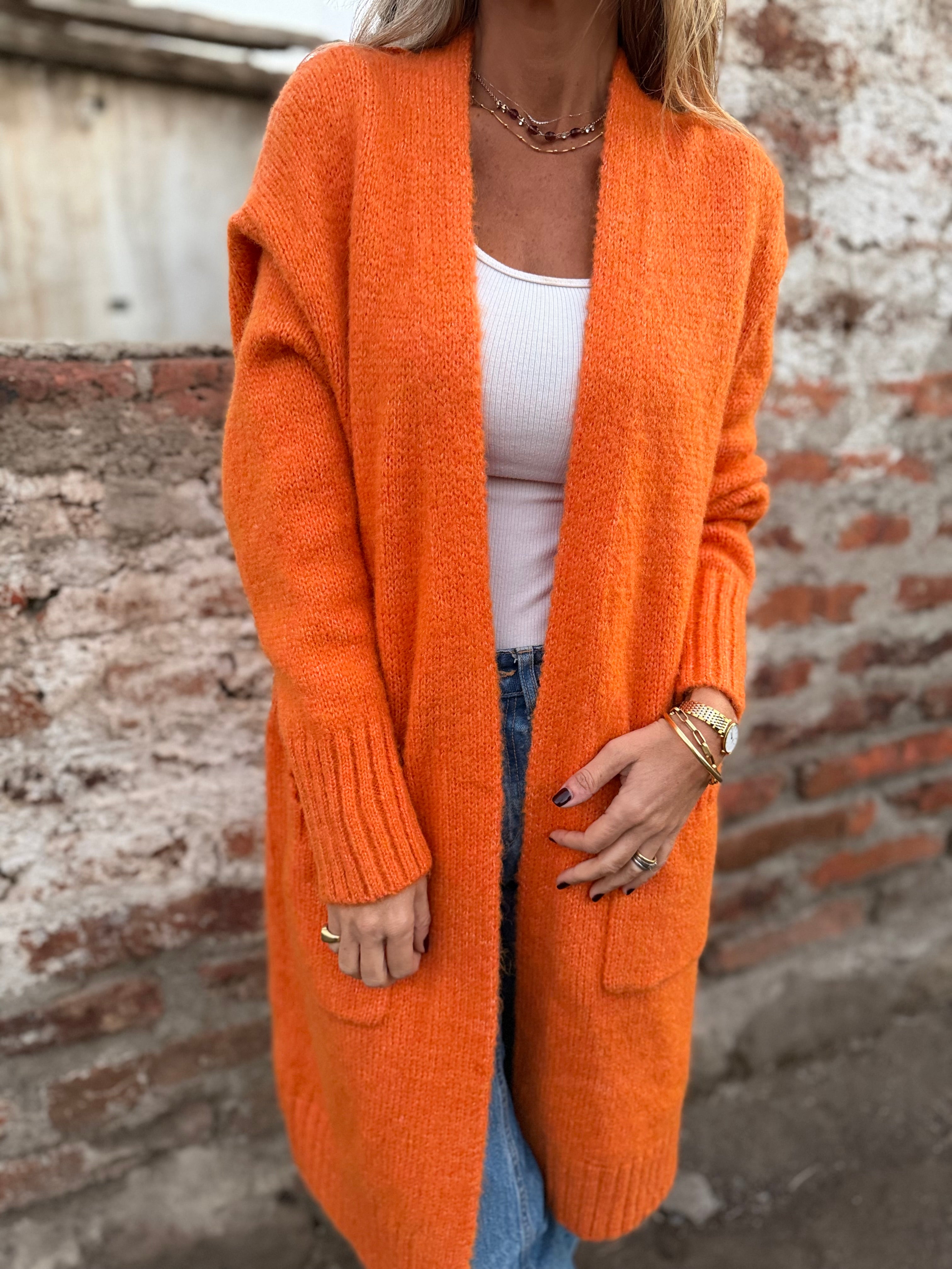 Chaleco alerce salmón