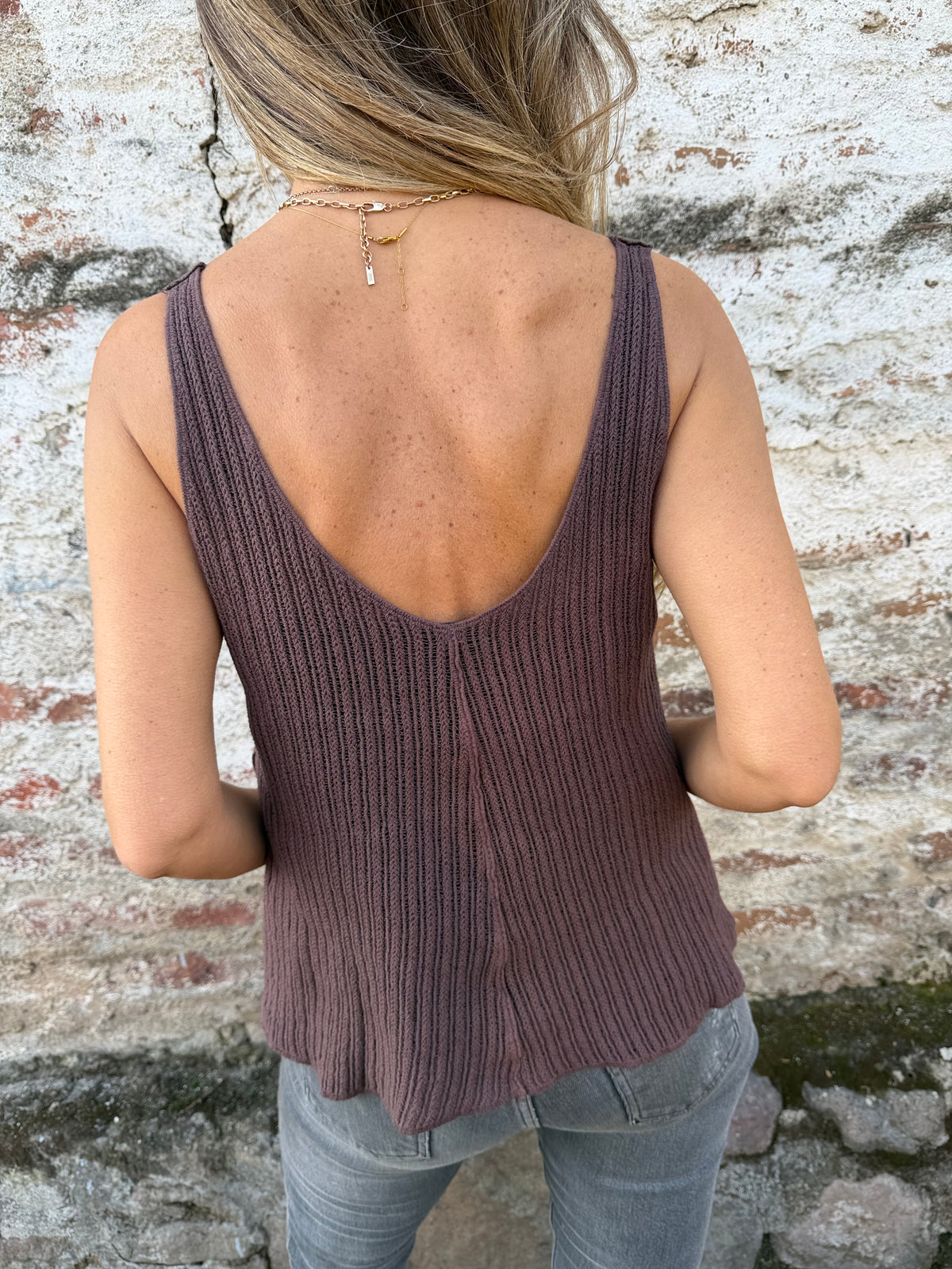 Polera natural café