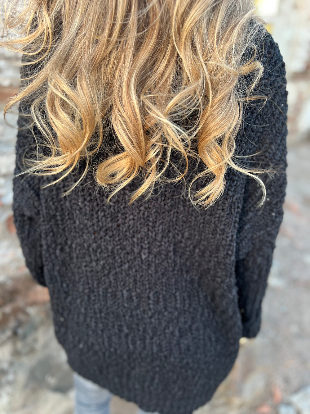 Maxxi chaleco pocket chenille negro