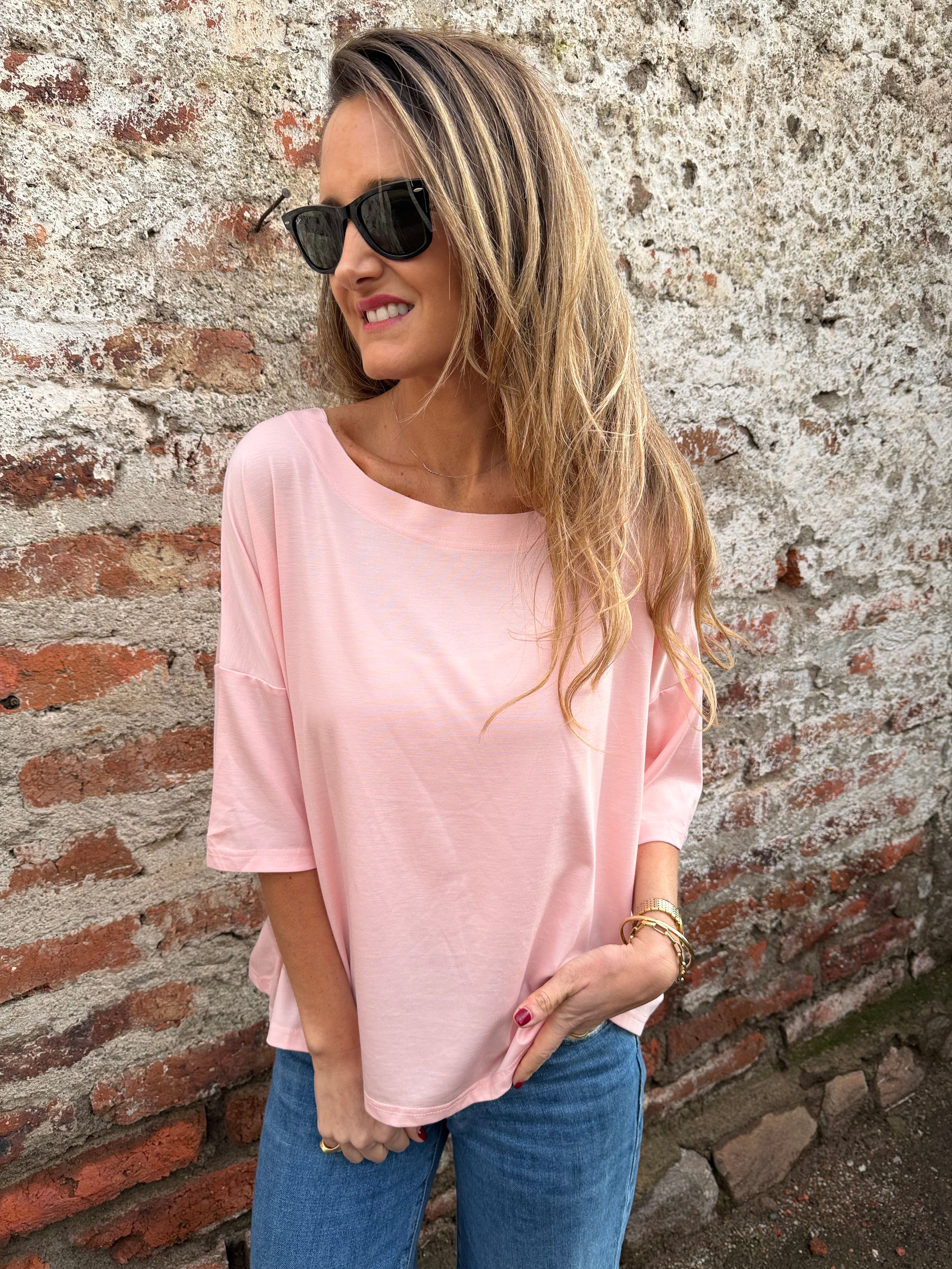 Maxxi polera modal rosado